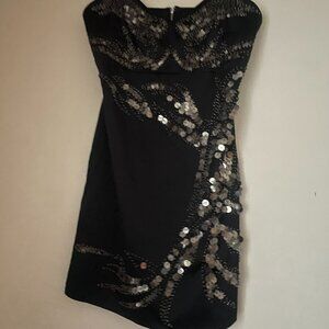 Black Sequin Party Dress